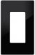 Crestron FP-G1-B-T  Decorator Style Faceplate, 1-Gang, Black Textured color image
