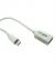 Portronics Micro USB to USB OTG Cable (White) color image