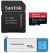 SanDisk 64GB Extreme Pro microSDXC Card with SD Adapter U3  color image