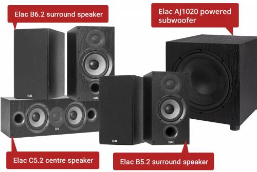 .com: ELAC Cinema 5 Home Theater 5.1 Channel Speaker System