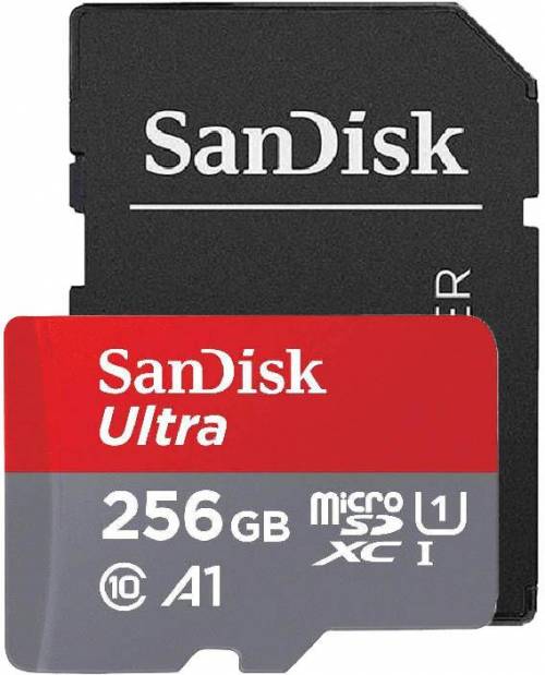 SanDisk Ultra 64 GB microSDXC Memory Card + SD Adapter with A1 App