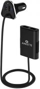 Amkette 9.6A 4 Port Front and Back Seat Family Car Charger image 