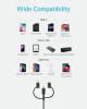 Anker PowerLine ll 3 in 1 USB-A to USB-C Micro USB Lightning Charging Cable image 