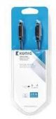 Konig Stereo Audio Cable 3.5 mm Male -Auxilary Cables 2-Meter image 
