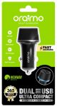 oraimo Highway LED Light Dual USB Fast Charging Car Charger image 