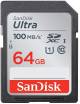 SanDisk Ultra 64GB SDXC UHS-I 100MB/s C10 U1 Full HD Memory Card (SDSDUNR-064G-GN6IN) image 