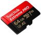 SanDisk 64GB Extreme Pro microSDXC Card with SD Adapter U3  image 