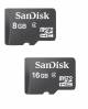 Sandisk 8GB 16GB Class 4 Memory Cards Combo of 2 Pcs image 