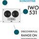 Sonodyne IWO-531 On-Wall/ In-Wall Powered Subwoofer (Each) image 