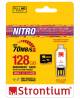 Strontium Nitro 466X 128GB MicroSD Card with OTG Card Reader (SRN128GTFU1T) image 