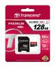 Transcend MicroSDXC/SDHC 128GB Class 10 Memory Card with Adapter image 