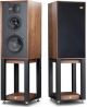 Wharfedale Linton Heritage 3-Way Standmount Bookshelf Speakers with Stand image 