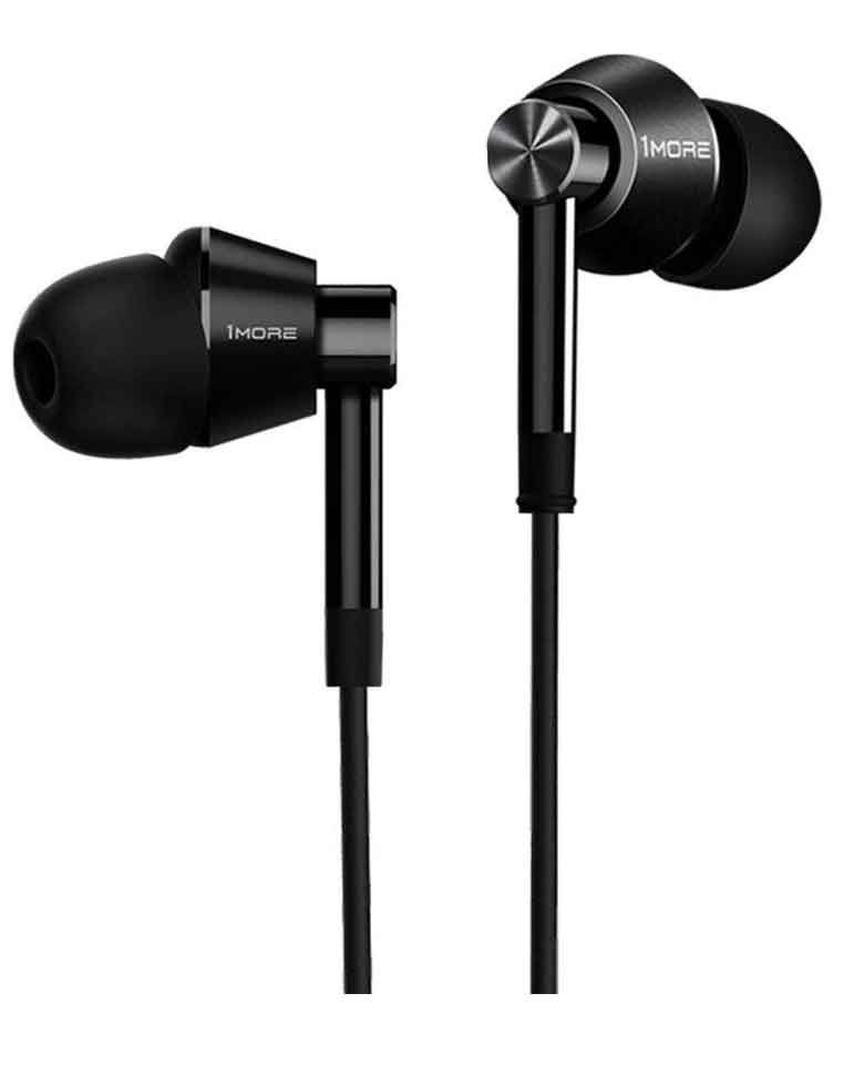1MORE Dual Driver Earphone with Mic (Jet Black) zoom image