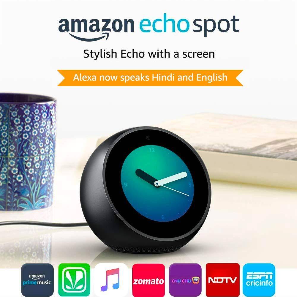 Amazon Echo Spot Smart Alarm Clock With Alexa zoom image