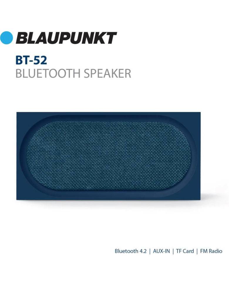 Blaupunkt BT 52 Portable Bluetooth Speaker (Black) zoom image