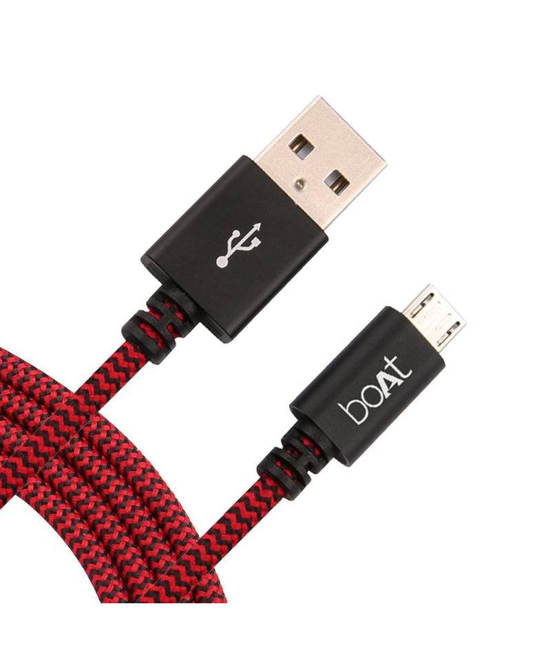 boAt Micro USB Cable 1.5-meter Tangle free, Super Fast 2.4A Rapid Charge and Sync zoom image