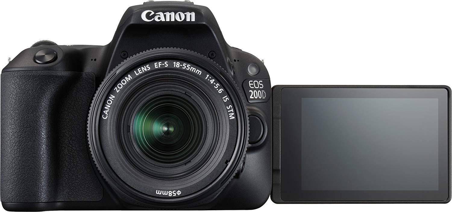 Canon EOS 200D DSLR Camera with EF-S 18-55mm STM Lens + Free 16GB SD Card and Camera Bag zoom image