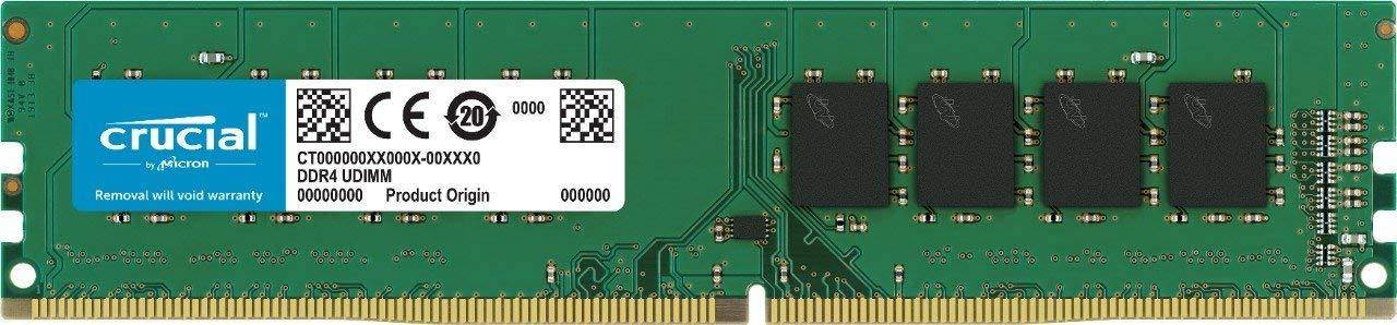 Crucial 8GB (8GBx1) 2400MHz DDR4 UDIMM Memory (CT8G4DFD824A) zoom image