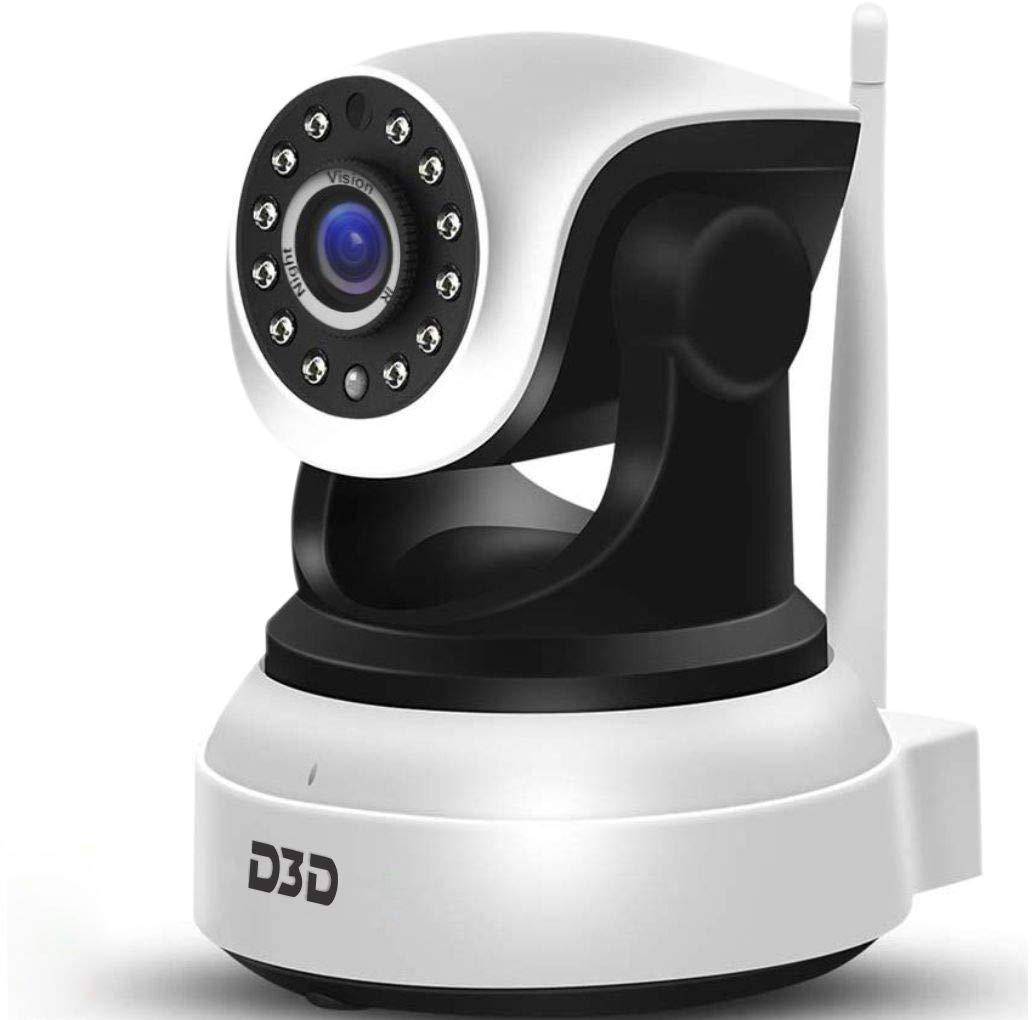 D3D D8809 720P WiFi Security Camera Night Vision 360 PTZ zoom image