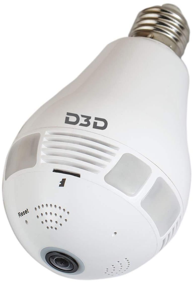 D3D SKS-FE1005WY 1080P WiFi Bulb 360° Security Camera with LED Bulb zoom image