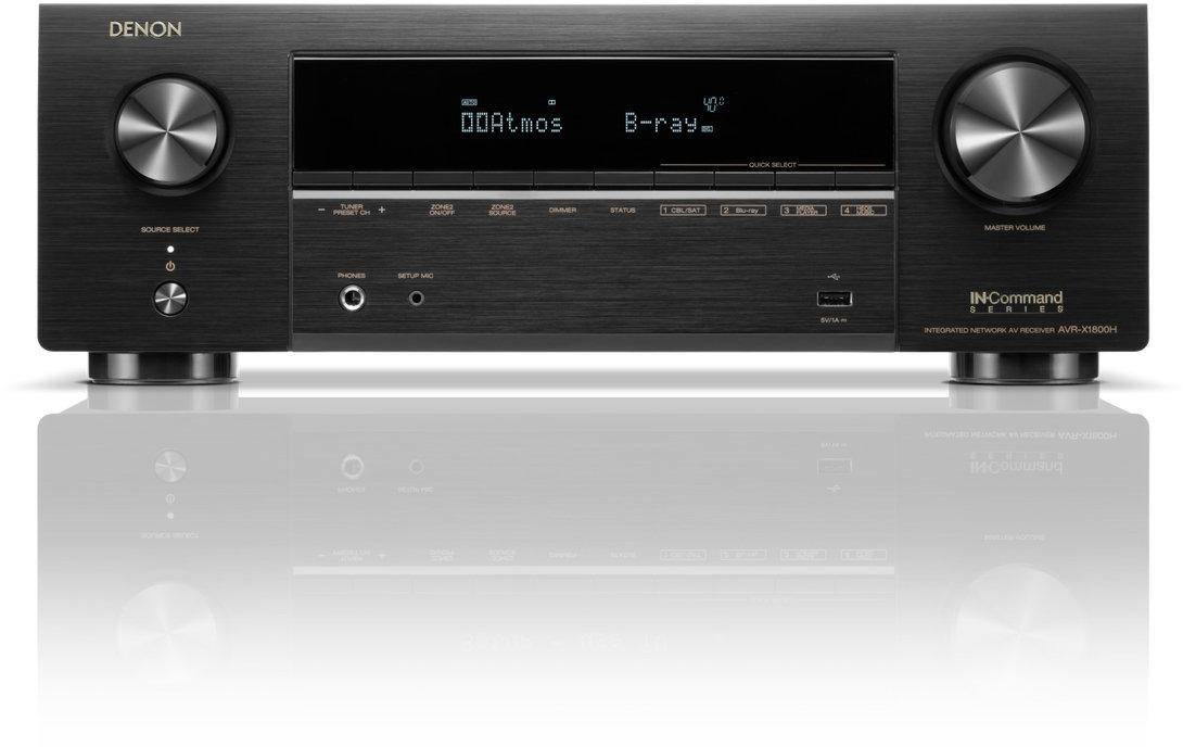 Denon X1800H 7.2 Channel 8K AV Receiver with Enveloping 3D audio zoom image