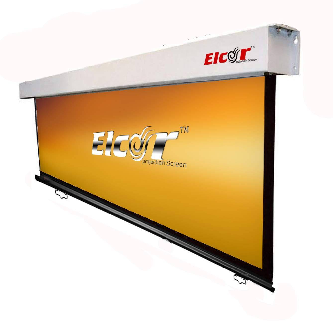ELCOR Manual Pull Down Projector Screens 4 x 6 ft zoom image