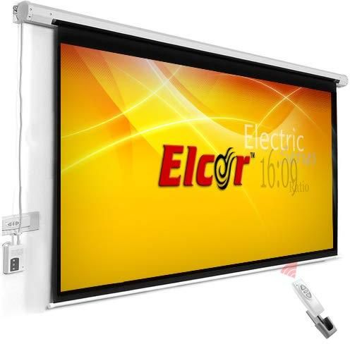 Elcor 16:9 Aspect Ratio 92 inch diagonal Motorized Projection Screen zoom image