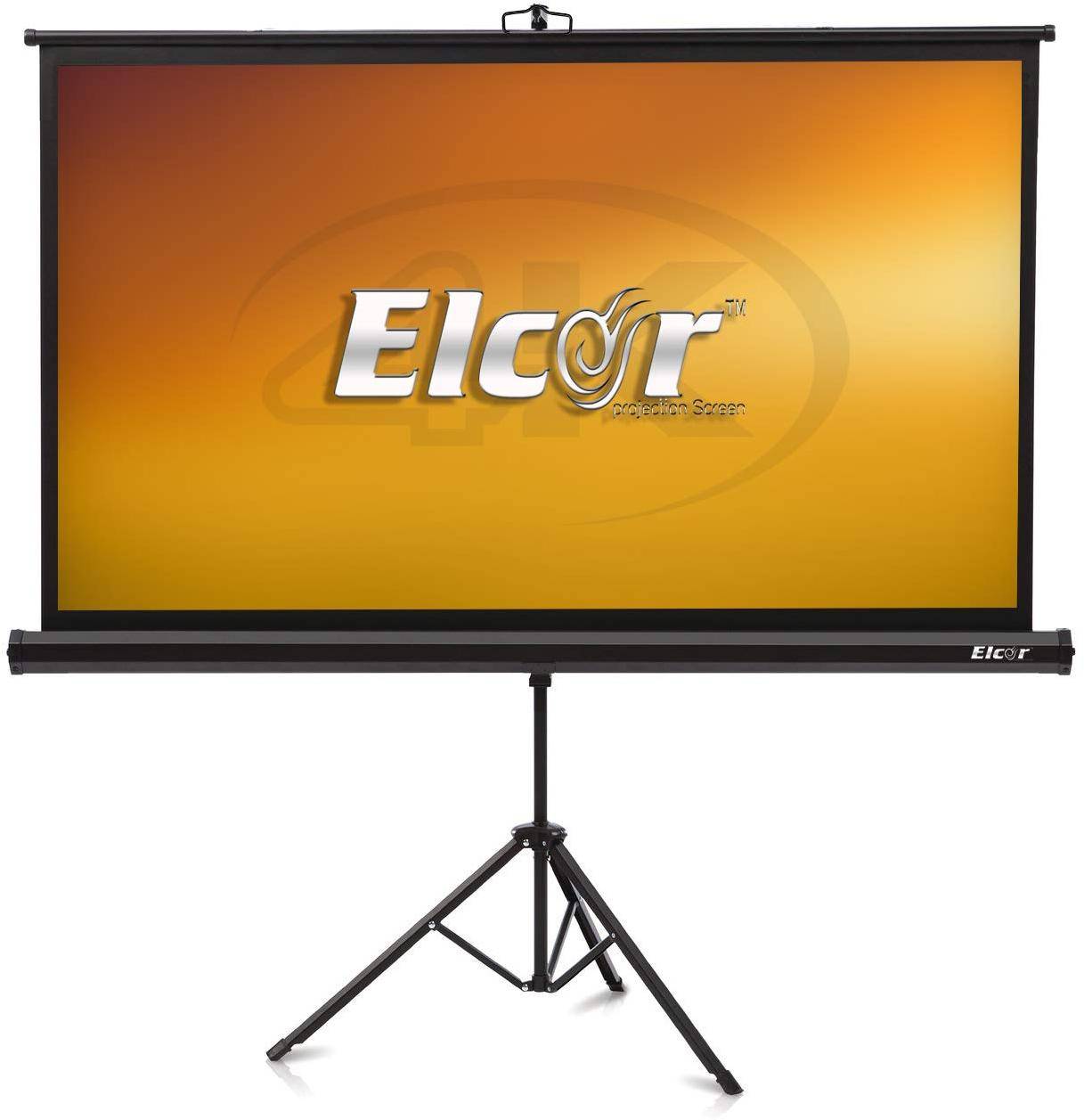 Elcor Tripod 3D and 4K Technology 120 inch 8 x 6 ft Projector Screen with Heavy Stand zoom image