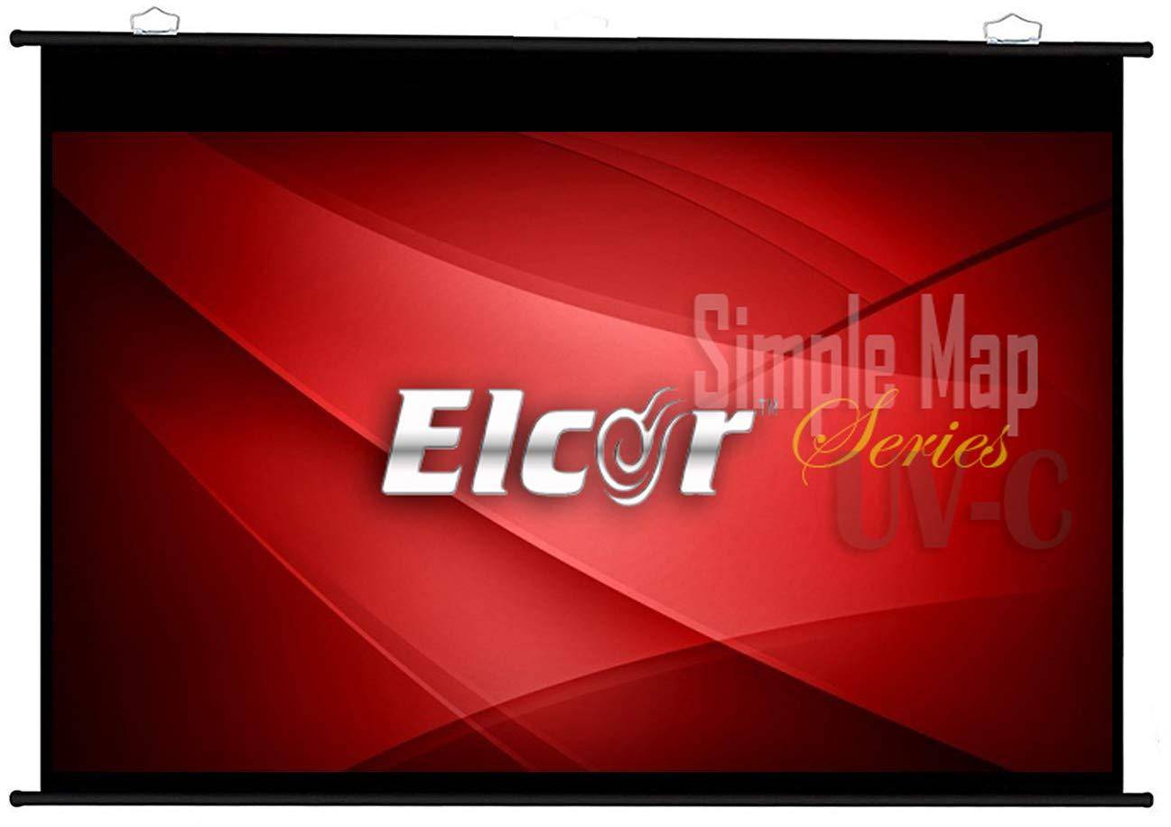 ELCOR 9ft x 12ft (15 feet) Map Type Projector Screen zoom image