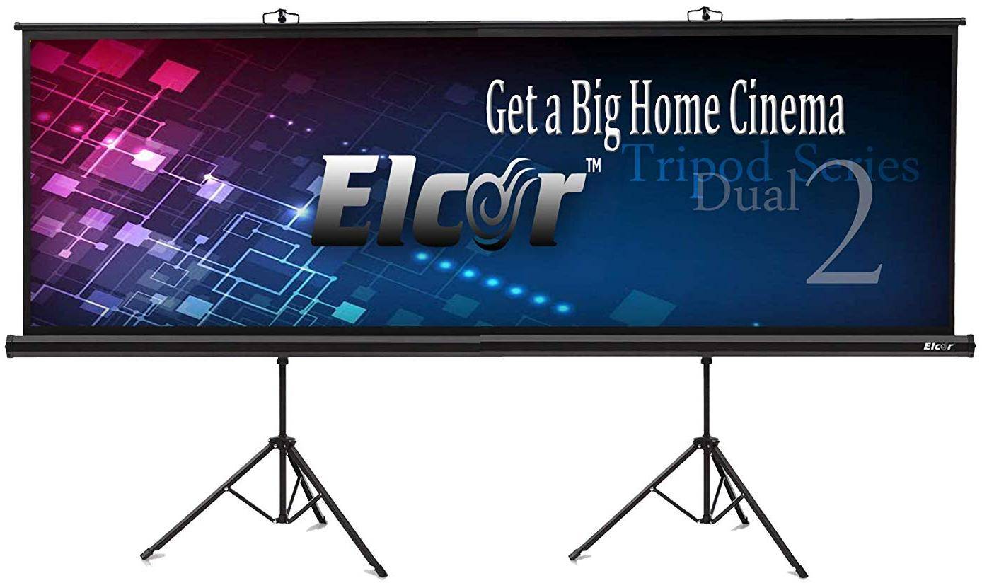 Elcor Tripod Projector Screen 150 inch 8 x 10ft with Aspect Ratio 4:03 zoom image