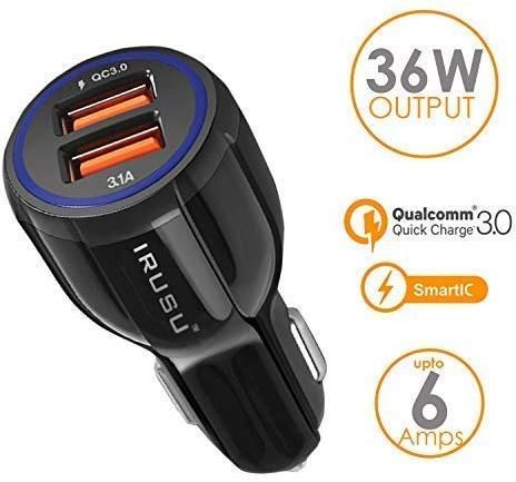 Irusu SY-681 Amp Dual USB Car Fast Charger zoom image