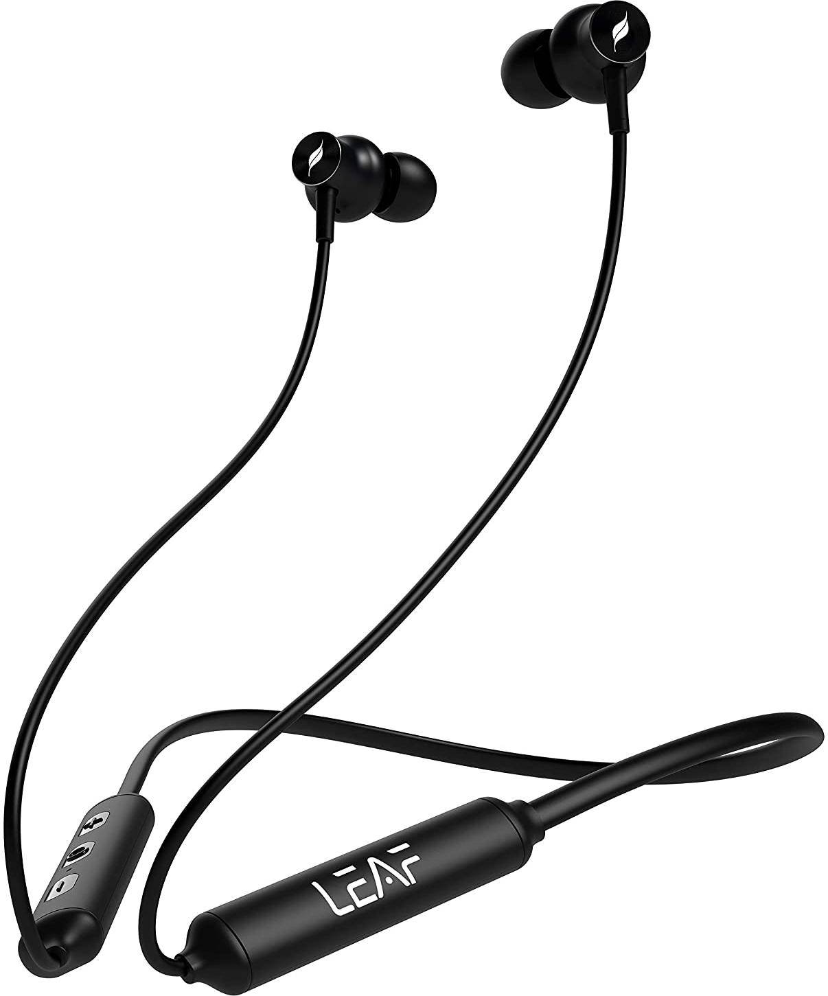 Leaf Flex Wireless Neckband Earphones With Microphone zoom image