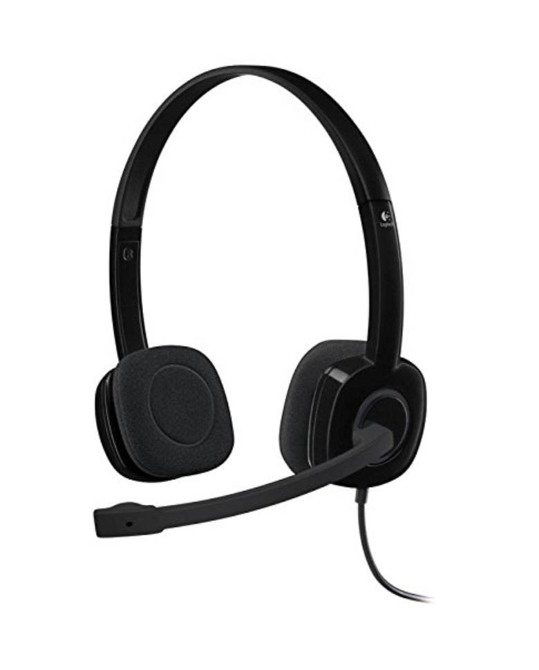 Logitech H151 Stereo Headset with Noise Cancelling Mic zoom image