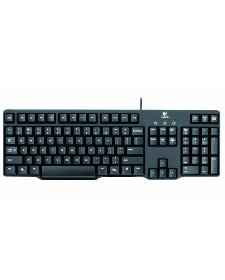 Logitech K100 Classic PS/2 Wired Keyboard (Black) zoom image