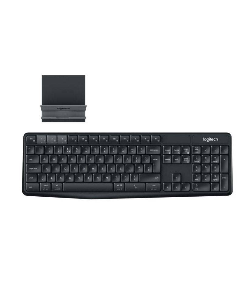 Logitech K375 Multi Device Keyboard With Stand zoom image