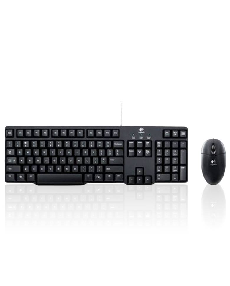 Logitech MK100 Wired Keyboard Mouse Combo zoom image