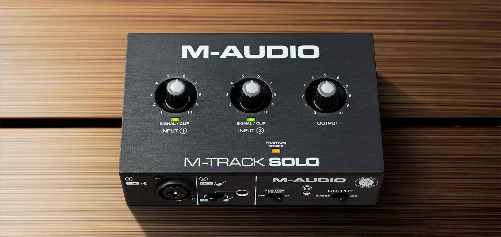M-Audio M-Track Solo Audio Interface With 2-Channel USB Recording Interface for Mac And PC zoom image