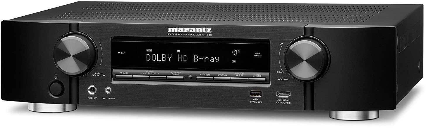 Marantz NR1509-5.2Ch Home Theater Receiver with Wi-Fi zoom image
