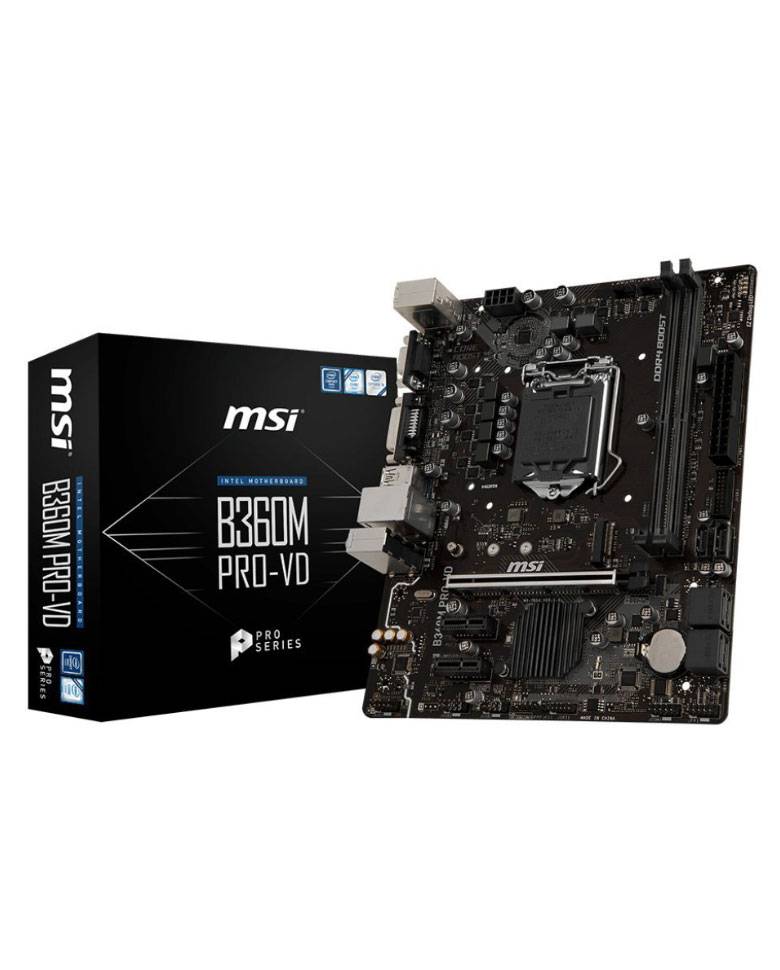 MSI Intel Graphics Micro ATX Motherboard (B360M PRO-VD) zoom image