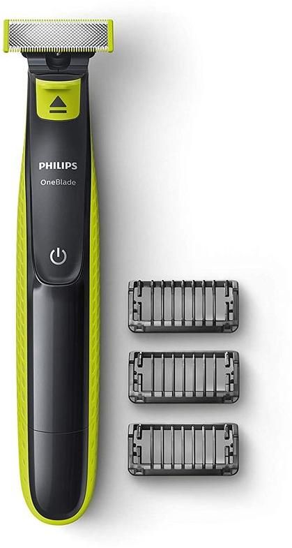 Philips QP2525/10 OneBlade Hybrid Trimmer and Shaver with 3 Trimming Combs Runtime:45 Mins zoom image