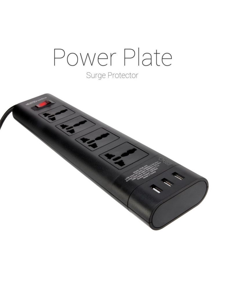 Portronics POR-278 Power Plate with 4 Sockets & 3 USB Ports zoom image