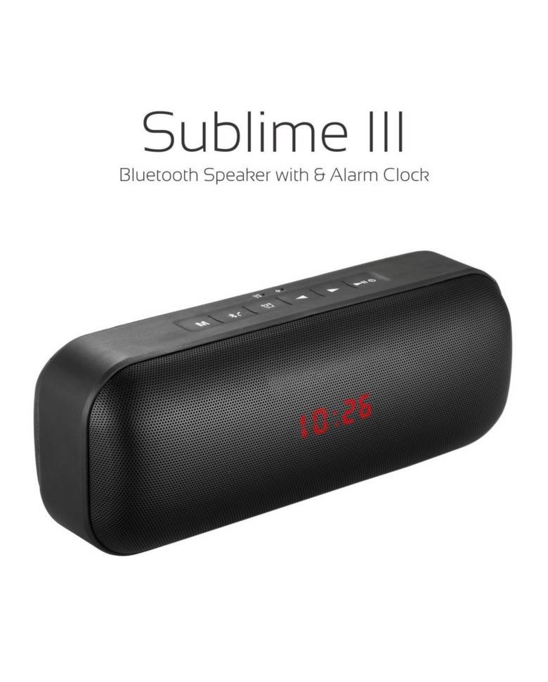 Portronics Sublime 3 Portable Bluetooth Speaker With FM (Black) zoom image