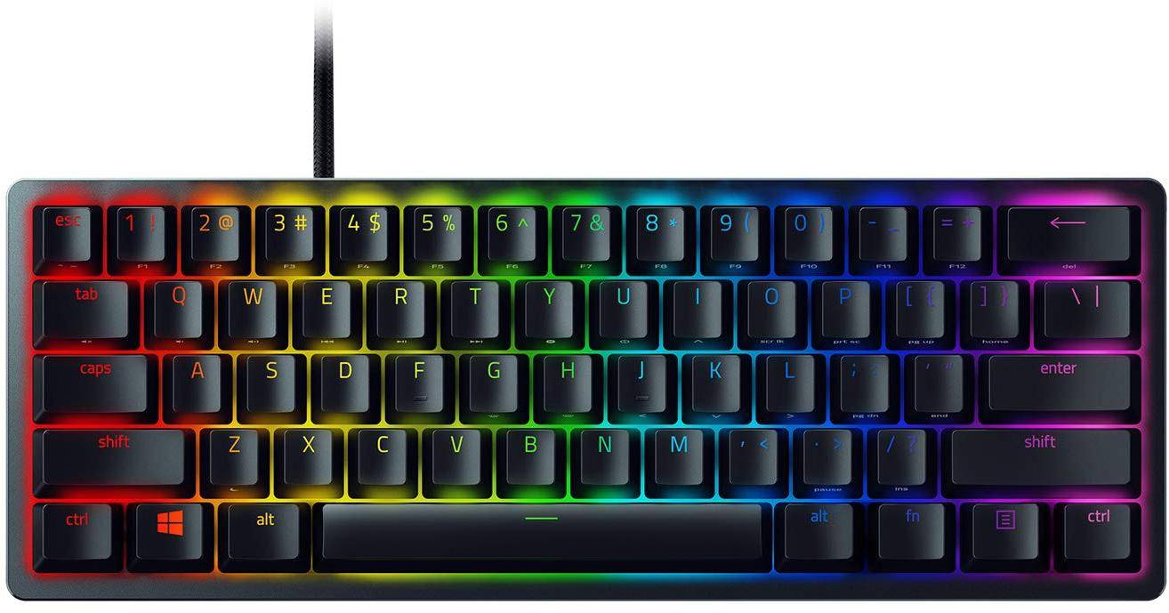 Razer Huntsman Mini 60% Optical Gaming Keyboard (Clicky Purple Switch) zoom image