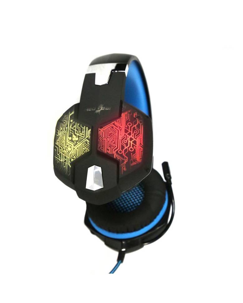Redgear HellScream Professional Gaming Headphone with Mic RGB LED colors and Vibration zoom image