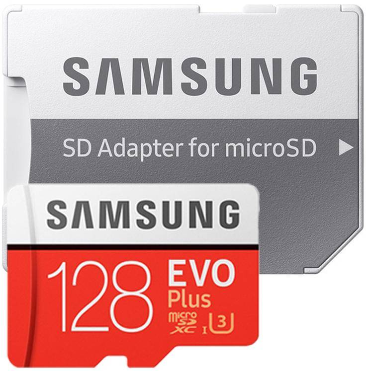Samsung EVO Plus 128GB MicroSDXC Card 100 MB/s Class 10 with Adapter (MB-MC128GA/IN) zoom image
