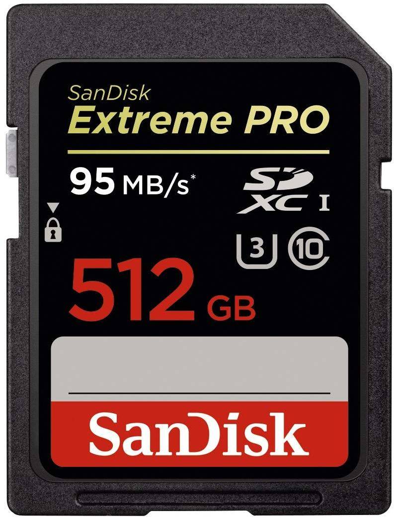 SanDisk 512GB Extreme PRO UHS-1 SDHC Memory Card (SDSDXPA-512G-G46) zoom image