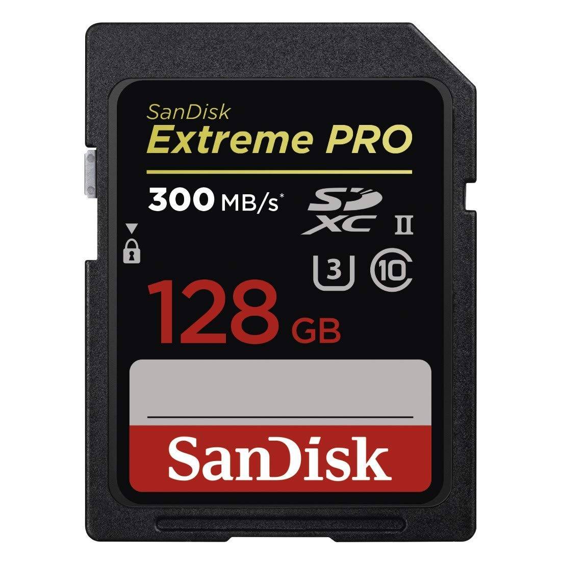 Sandisk Extreme Pro 128GB SDXC Card Class 10 UHS-II (SDSDXPK-128G-GN4IN) zoom image