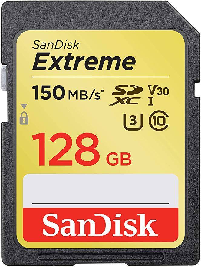 SanDisk Extreme SDXC UHS-I 128GB Memory Card(SDSDXV5-128G-GNCIN) zoom image