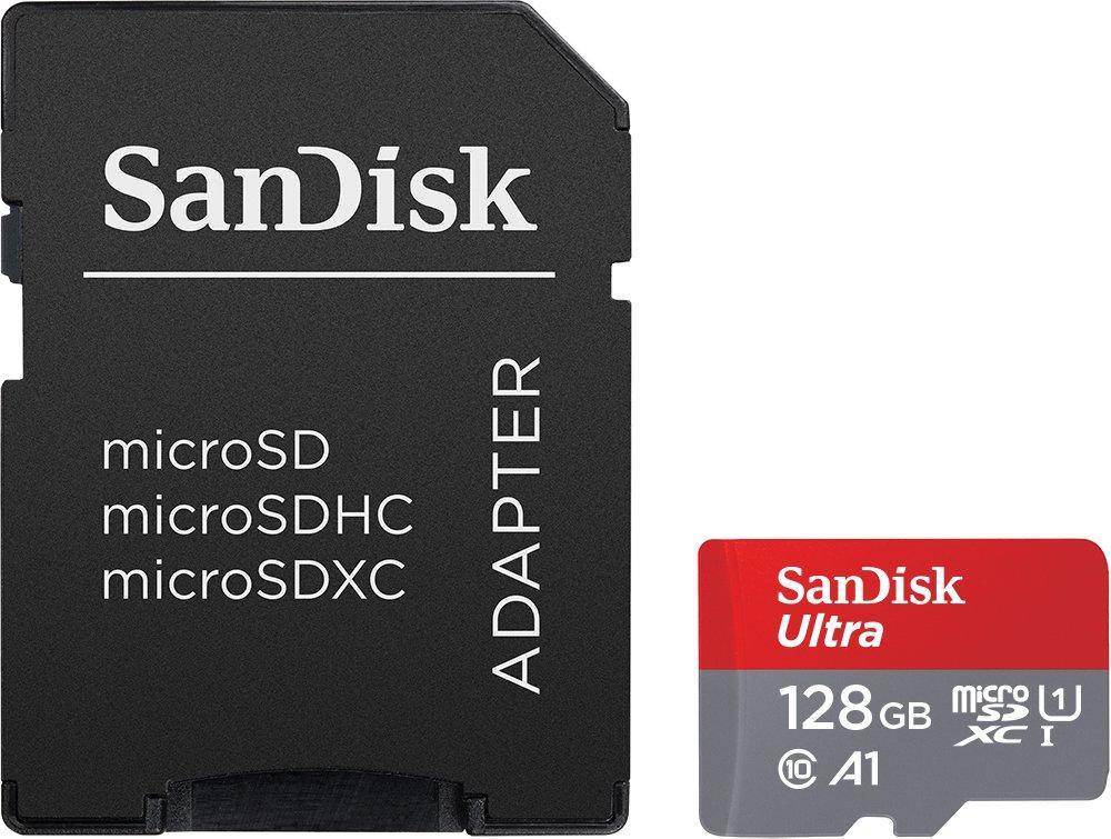 SanDisk 128GB Class 10 microSDXC Memory Card with Adapter (SDSQUAR-128G-GN6MA) zoom image