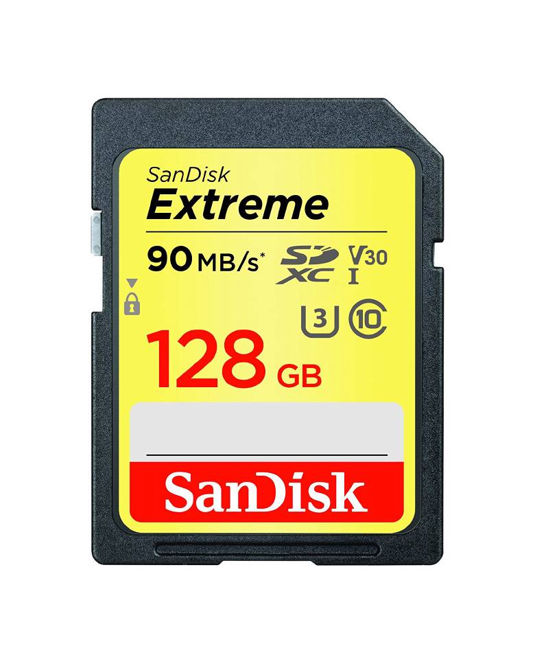 SanDisk Extreme SDXC 128GB UHS-I 90MB/s MEMORY CARD (SDSDXVF-128G-GNCIN) zoom image
